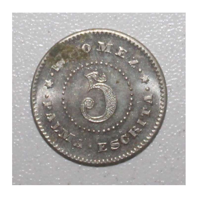 Porto Rico - 5 Centavos 1895 - Non daté