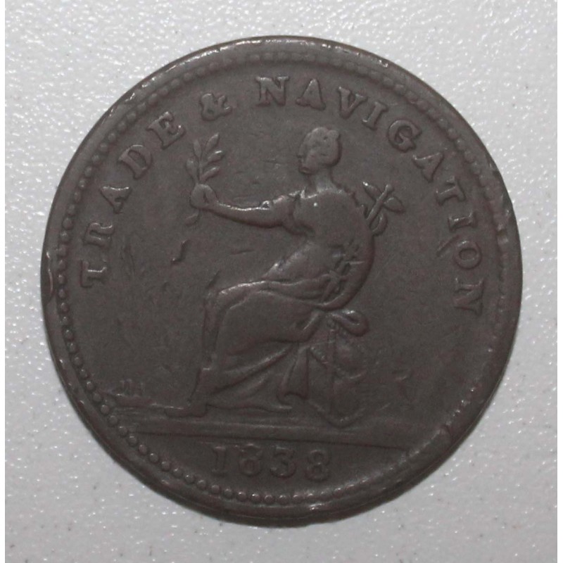 GUYANA - KM Tn1 - 1 Stiver 1838