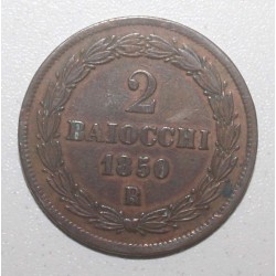 VATIKAN - KM 1344 - 2 BAIOCCHI 1850 R