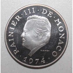 MONACO - 100 FRANCS 1974 - RAINIER III - 25 Jahre Regierungszeit