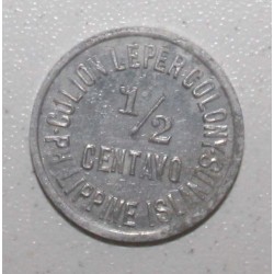 PHILIPPINEN - KM 1 - 1/2 CENTAVO 1913