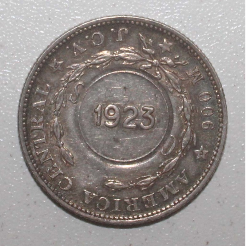 COSTA RICA - KM 164 - 1 COLON 1923 - 1903 Contremarqué