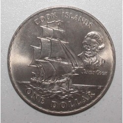 NEUSEELAND - KM 43 - 1 Dollar 1970 - Cook Islands - James Cook