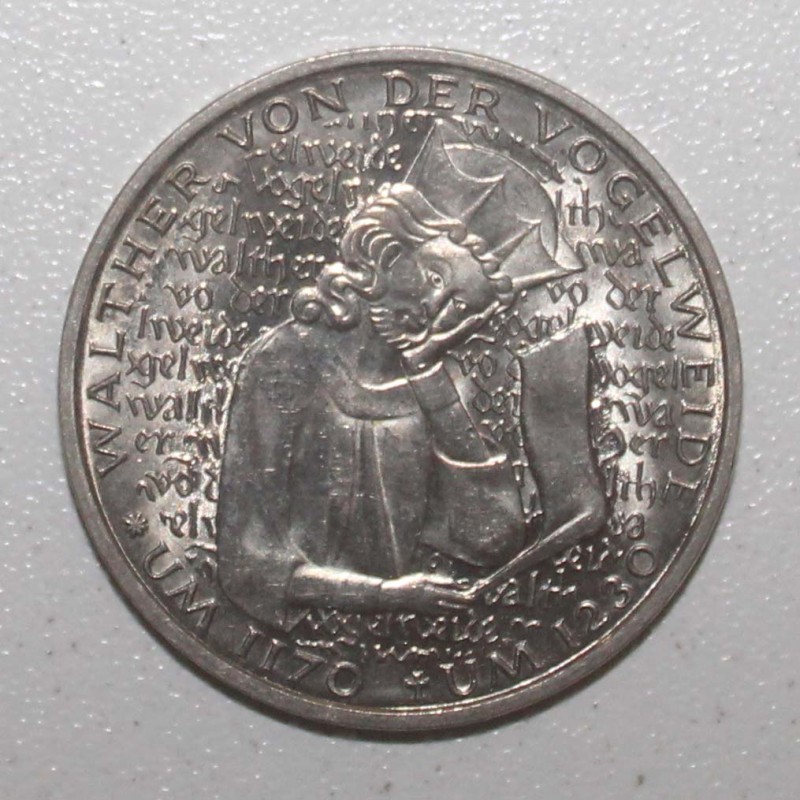 ALLEMAGNE - KM 152 - 5 MARK 1980 D - Munich - Walther von der Vogelweide