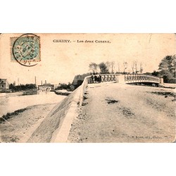 02300 - CHAUNY - LES DEUX CANAUX - 1905