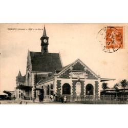 02300 – CHAUNY – DER BAHNHOF – 1926