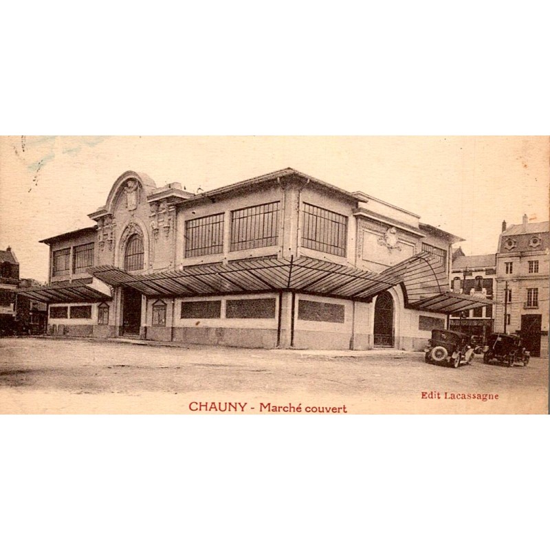 02300 - CHAUNY - MARCHÉ COUVERT