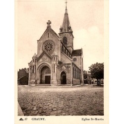 02300 - CHAUNY - L'EGLISE SAINT-MARTIN