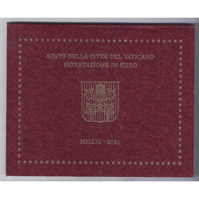 VATICAN - COFFRET EURO BRILLANT UNIVERSEL  2021 - 8 pièces - Armoiries du Pape François