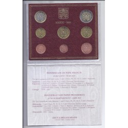 VATICAN - COFFRET EURO BRILLANT UNIVERSEL  2021 - 8 pièces - Armoiries du Pape François