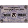 KOMITAT 57 - METZ - HANDELSKAMMER - 1 FRANC - 27/12/1918