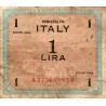 ITALY - PICK M 10 a - 1 LIRA - 1943 (with F) - PREFIX-SUFFIXE AA