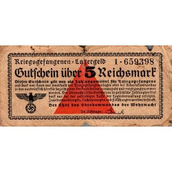 DEUTSCHLAND - 5 REICHSMARK - 1939-1944 - SERIE 1 - HÄFTLINGSLAGERNOTIZ