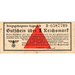 GERMANY - 1 REICHSMARK - 1939-1944 - SERIES 2 - PRISONER CAMP NOTE