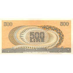 ITALIEN - PICK 93 a - 500 LIRE - 20/06/1966