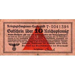 ALLEMAGNE - 10 REICHSPFENNIG - 1939-1944 - SERIE 7 - BILLET DE CAMP DE PRISONNIERS