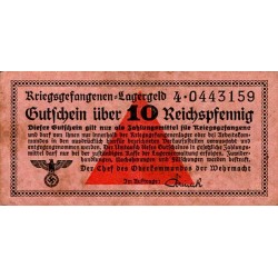 ALLEMAGNE - 10 REICHSPFENNIG - 1939-1944 - SERIE 4 - BILLET DE CAMP DE PRISONNIERS