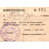 FRANCE - 02300 - CHAUNY - OCCUPATION ALLEMANDE - TAXE POUR 1 CHIEN - AVRIL 1916