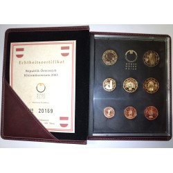 AUSTRIA - EURO PROOF COIN SET 2003 - 8 coins