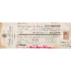 FRANCE - 02700 - FARGNIERS - CHEQUE EMIS PAR LA DISTILLERIE 'LA COURONNE' - 21 NOVEMBRE 1910