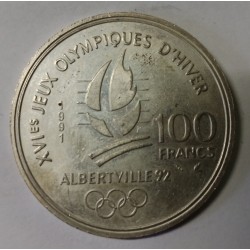 FRANCE - 100 FRANCS 1990 - SAUT A SKI -  JO d'hiver - Albertville 92