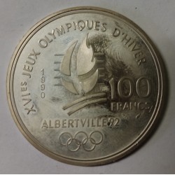 FRANCE - 100 FRANCS 1990 - SKI ACROBATIQUE - Jeux Olympiques d'hiver - Albertville 92