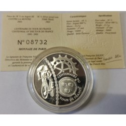 FRANCE - KM 1325 - 1 EURO 1/2 2003 - 100 YEARS OF THE TOUR DE FRANCE - AGAINST TIME