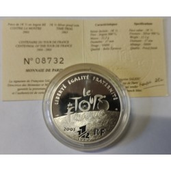 FRANCE - KM 1325 - 1 EURO 1/2 2003 - 100 ANS DU TOUR DE FRANCE - CONTRE LA MONTRE