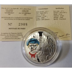 FRANKREICH - 1,5 EURO 2002 - Gavroche - Les Miserables - Victor Hugo