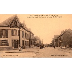 KOMITAT 62118 – RIACHE-ST-VAAST – DAS TABAKBÜRO UND RUE DE LA GARE