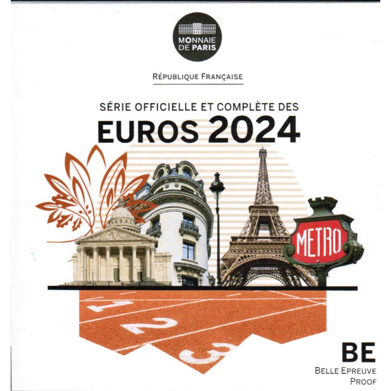 FRANCE - COFFRET BELLE EPREUVE EURO  2024