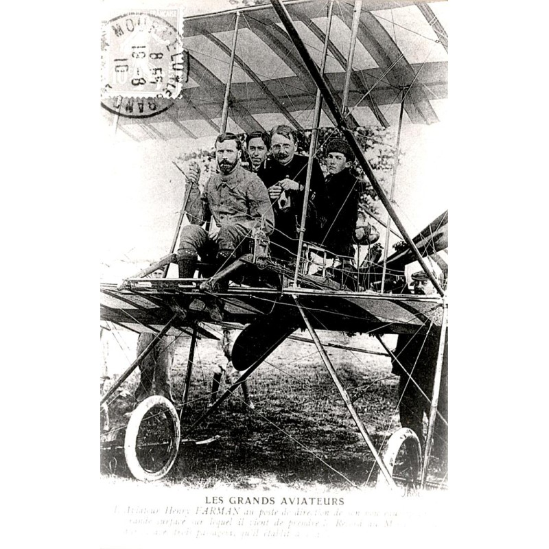 LUFTFAHRT – DIE GROSSEN FLIEGER – HENRY FARMAN – 1910