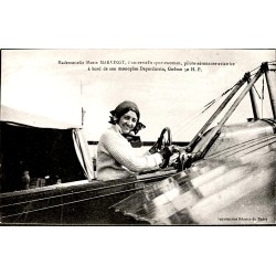 AVIATION - MARIE MARVINGT - PILOTE-AERONAUTE- AVIATRICE - MONOPLAN DEPERDUSSIN