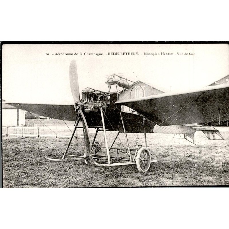 51 - REIMS-BETHENY - AERODROME DE LA CHAMPAGNE - MONOPLAN HENRIOT