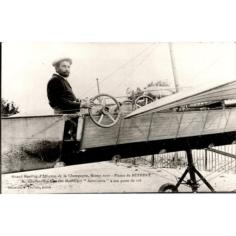 51450 - BETHENY - GRAND MEETING D'AVIATION DE LA CHAMPAGNE, REIMS 1910 - CHARLES WACHTER - MONOPLAN 'ANTOINETTE'