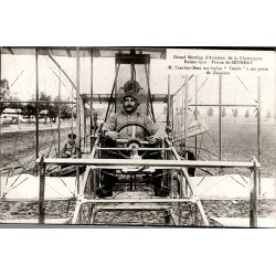 COUNTY 51450 - BETHENY - GRAND CHAMPAGNE AVIATION MEETING, REIMS 1910 - SANCHEZ-BESA ON BIPLAN 'VOISIN'