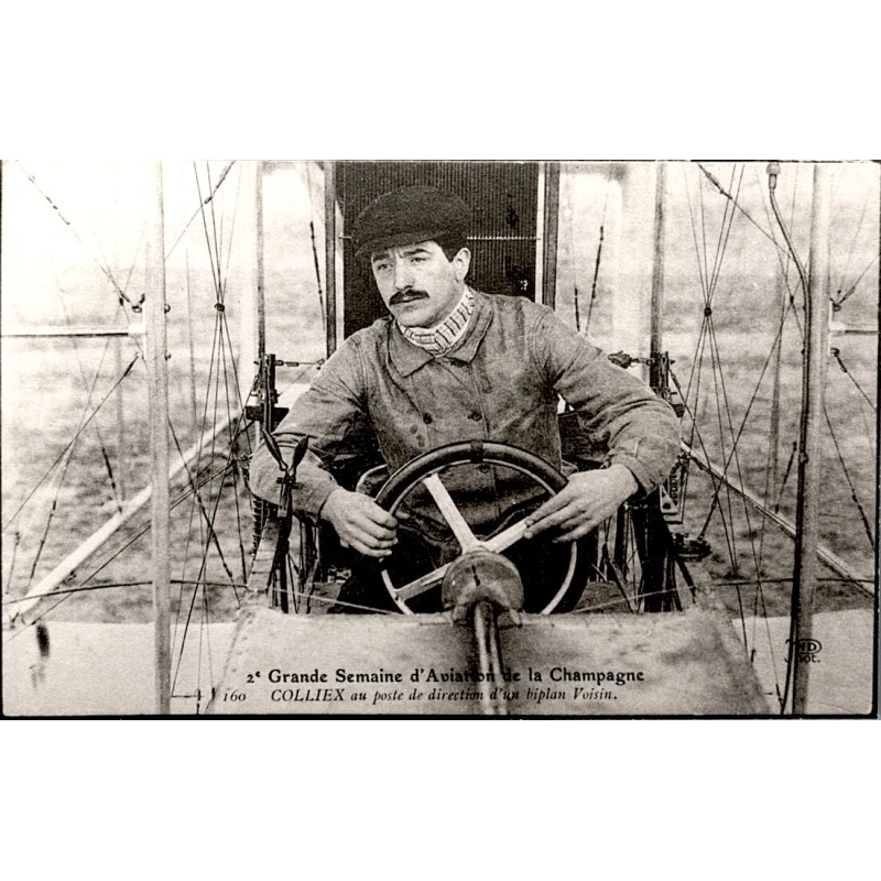 51100 - REIMS - GRANDE SEMAINE D'AVIATION DE LA CHAMPAGNE - COLLIEX BIPLAN VOISIN