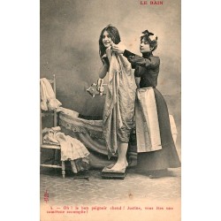 CARTE POSTALE ANCIENNE - LE BAIN - 4