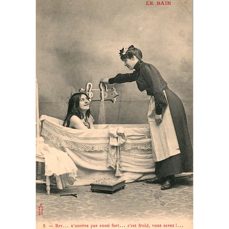 CARTE POSTALE ANCIENNE - LE BAIN - 2