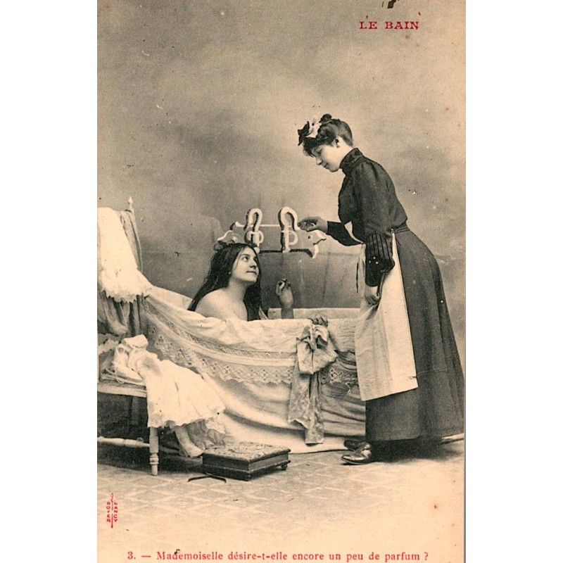 CARTE POSTALE ANCIENNE - LE BAIN - 3