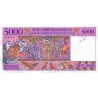 MADAGASCAR - PICK 78 b - 5000 FRANCS (1000 ARIARY) - ND 1995 - sign 5 - birds - lemur