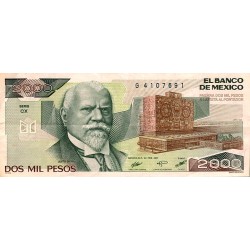 MEXIKO - PICK 86 b - 2.000 PESOS - 24/02/1987 - TTB PLUS