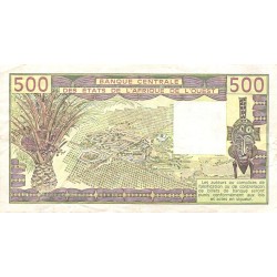 ÉTATS DE L'AFRIQUE DE L'OUEST - BURKINA FASO - PICK 306 C. i - 500 FRANCS 1985 - B C E A O - TTB PLUS