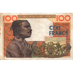 ÉTATS DE L'AFRIQUE DE L'OUEST - SENEGAL - PICK 701 K. a - 100 FRANCS - 20/03/1961- B C E A O - TB PLUS