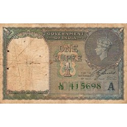 INDE - PICK 25 c - 1 RUPEE - 1940 - TB