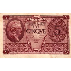 ITALY - PICK 31 a - 5 LIRE - 23/11/1944 - TTB