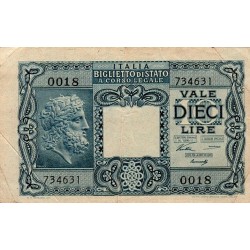 ITALY - PICK 32 a - 10 LIRE - 23/11/1944 - TTB