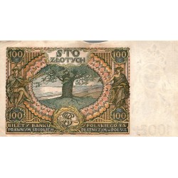 POLOGNE - PICK 75 - 100 ZLOTYCH - 09/11/1934 - TTB