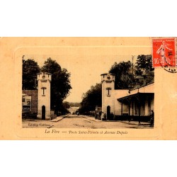 02800 - LA FERE - PORTE SAINT-FIRMIN ET AVENUE DUPUIS