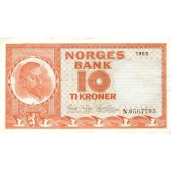 MAROKKO - NORWEGEN - PICK 31 D - 10 Kronen - 1968 - TTB PLUS